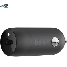 تصویر شارژر فندکی بلکین مدل CCA004bt توان 30 وات Belkin CCA004bt 30W Car Charger