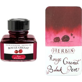 تصویر جوهر خودنویس ژاک هربین یاقوت سرخ Jacques Herbin Rouge grenat 30ml 