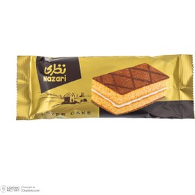 تصویر کیک اسفنجی دو لایه با کرم شیری نظری – 55 گرم 