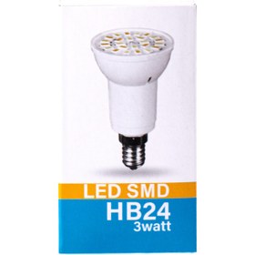 تصویر لامپ هالوژن 3 وات LEDSMD رهنما مدل HB24 پایه E27 