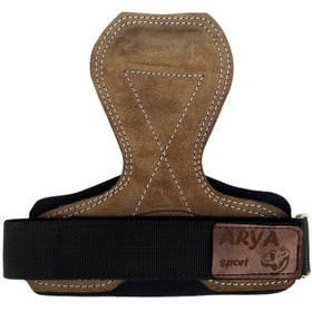 تصویر مچ بند بدنسازی مدل چرم لیفت بسته دو عددی - آبی 