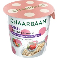 تصویر اوتمیل با طعم توت‌فرنگی خامه چاربان Chaarbaan strawberry cream oatmeal