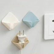 تصویر نگهدارنده دوشاخه و فیش برق ۴ عددی - 