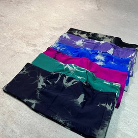 تصویر شورتک سیملس ابر و بادی - مشکی / XL/XXL/42-44-46 