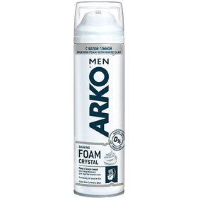 تصویر فوم اصلاح CRYSTAL حجم 200میل آرکو ا Arko Crystal Shaving Foam 200 ml Arko Crystal Shaving Foam 200 ml