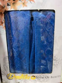 تصویر حوله تن پوش تک دانتلا ترک رنگ آبی Dantela