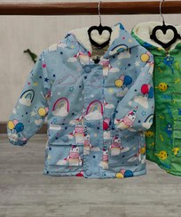 تصویر کاپشن دخترانه 68 - آبی / ۵۰ 