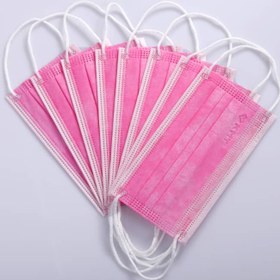 تصویر ماسک سه لایه - آبی Three layer mask