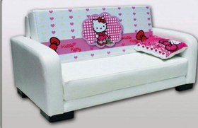تصویر مبل تخت خواب شو مدل Hello Kitty 