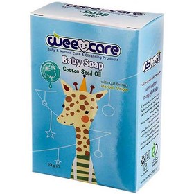 تصویر صابون بچه حاوی روغن پنبه دانه 100 گرمی وی کر Active Cotton Seed Oil Baby Soap 100gr