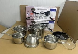 تصویر سرویس قابلمه ۱۲ پارچه کرکماز استیل با کف چدن 