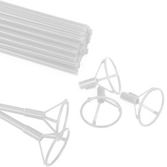 تصویر نی و گل بادكنک فویلی 50سانت شفاف 