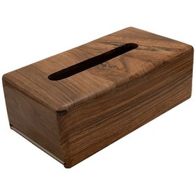 تصویر جا دستمال کاغذی رومیزی چوبی 
