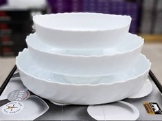 تصویر ست 4تیکه تابه سفید گلدن اپال Set of 4 white pans, Golden Opal