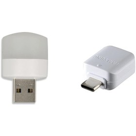 تصویر چراغ قوه مدل USB OTG - زرد 