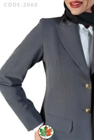 تصویر مانتو شلوار کتی اداری | مدل 2060 