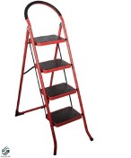 تصویر نردبان ۴ پله فلزی سنگین کارسان 