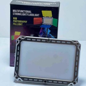 تصویر پروژکتور شارژی به همراه پنل RGB مدل W8138-5 Rechargeable projector with RGB panel, model W8138-5