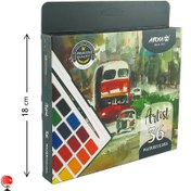 تصویر آبرنگ آریا مدل آرتیست ۳۶ رنگ 