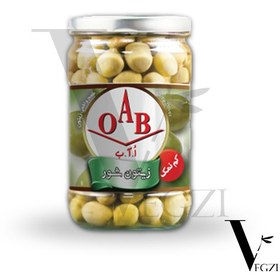 تصویر زیتون شور (با هسته) - OAB 685گرم (کم‌نمک)
