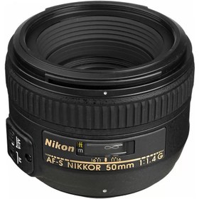 تصویر لنز نیکون Nikon AF-S NIKKOR 50mm f/1.4G - 6 ماه گارانتی ارکا کمرا Nikon AF-S NIKKOR 50mm f/1.4G