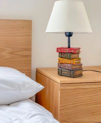 تصویر آباژور رومیزی طرح کتاب ۵ طبقه جنس رزین 