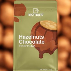 تصویر پودر هات چاکلت فندقی مومنتی 