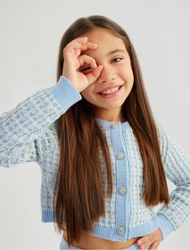 تصویر ژاکت کش باف پشمی بچگانه کوتون koton 