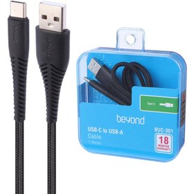 تصویر کابل تایپ سی Beyond BUC-301 2.1A 1m BEYOND BUC-301 2.1A 1M TYPE-C CHARGE AND DATA CABLE