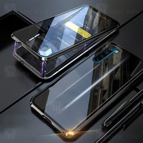تصویر قاب مگنتی 360 درجه Xiaomi Redmi Note 8 Magnetic 2 in 1 Case دارای گلس صفحه 