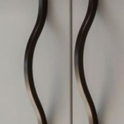 تصویر دستگیره بلند کمد دیواری کد s250 ساتیدا - مشکی / 20 سانت 