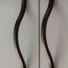 تصویر دستگیره بلند کمد دیواری کد s250 ساتیدا - مشکی / 20 سانت 