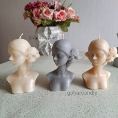 تصویر شمع آنا مدل نیم رخ Anna