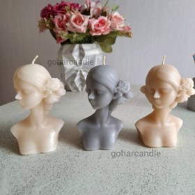 تصویر شمع آنا مدل نیم رخ Anna