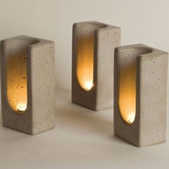 تصویر جا شمعی بتنی کلاسیک 