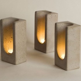 تصویر جا شمعی بتنی کلاسیک 