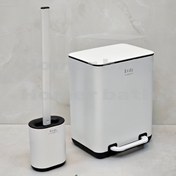 تصویر سطل و برس توالت اودی ظرفیت ۶ لیتر سیلیکونی 