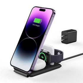 تصویر ست شارژ ESR مدل HaloLock™ 3-in-1 Travel Wireless Charging Set 