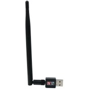 تصویر کارت شبکه USB بی سیم مدل 802.11N آنتن بلند 