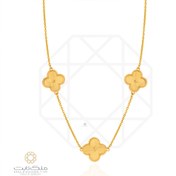 تصویر گردنبند طلا ونکلیف تراش کد 906 