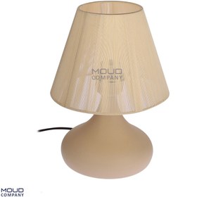 تصویر آباژور رومیزی موعود مدل ملیسا بزرگ کرم 