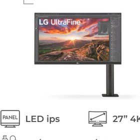 تصویر Monitor LG 27BN88U 4K مانیتور استوک 27 اینچ 