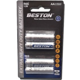 تصویر باتری قلمی بستون مدل R6S بسته 4 عددی 