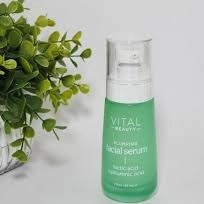 تصویر سرم پوست حاوی لاکتیک اسید و هیالورونیک اسید ویتال vital beauut plumping facial serum lactic acid &hyaluronic acid