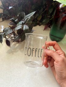 تصویر ماگ پیرکس دسته دار COFFEE 