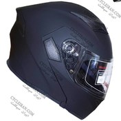 تصویر کلاه کاسکت DA1 فک متحرک عینک دار 