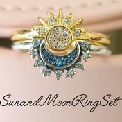 تصویر انگشتر ست خورشید و ماه 