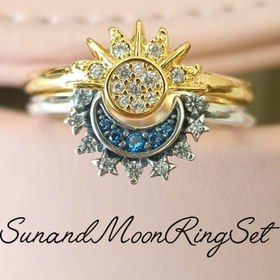 تصویر انگشتر ست خورشید و ماه 