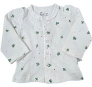 تصویر بلوز مانتویی نوزادی دخترانه طرح برگ سبز دانالو Danaloo 