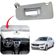 تصویر آفتابگیر فابریکی تارا همراه آینه و چراغ سمت راننده ایساکو 